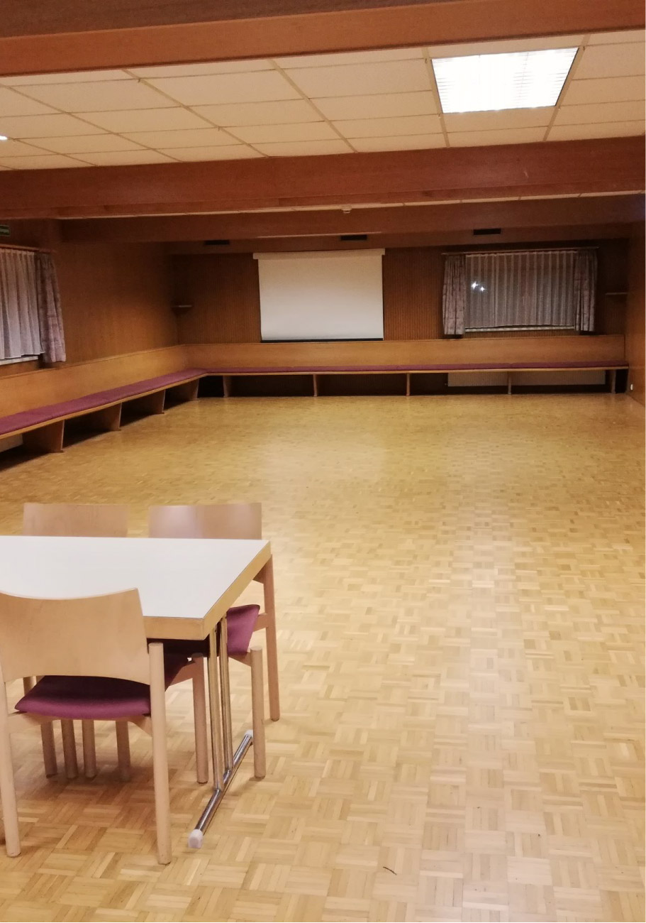 Großer Saal für bis zu 140 Personen