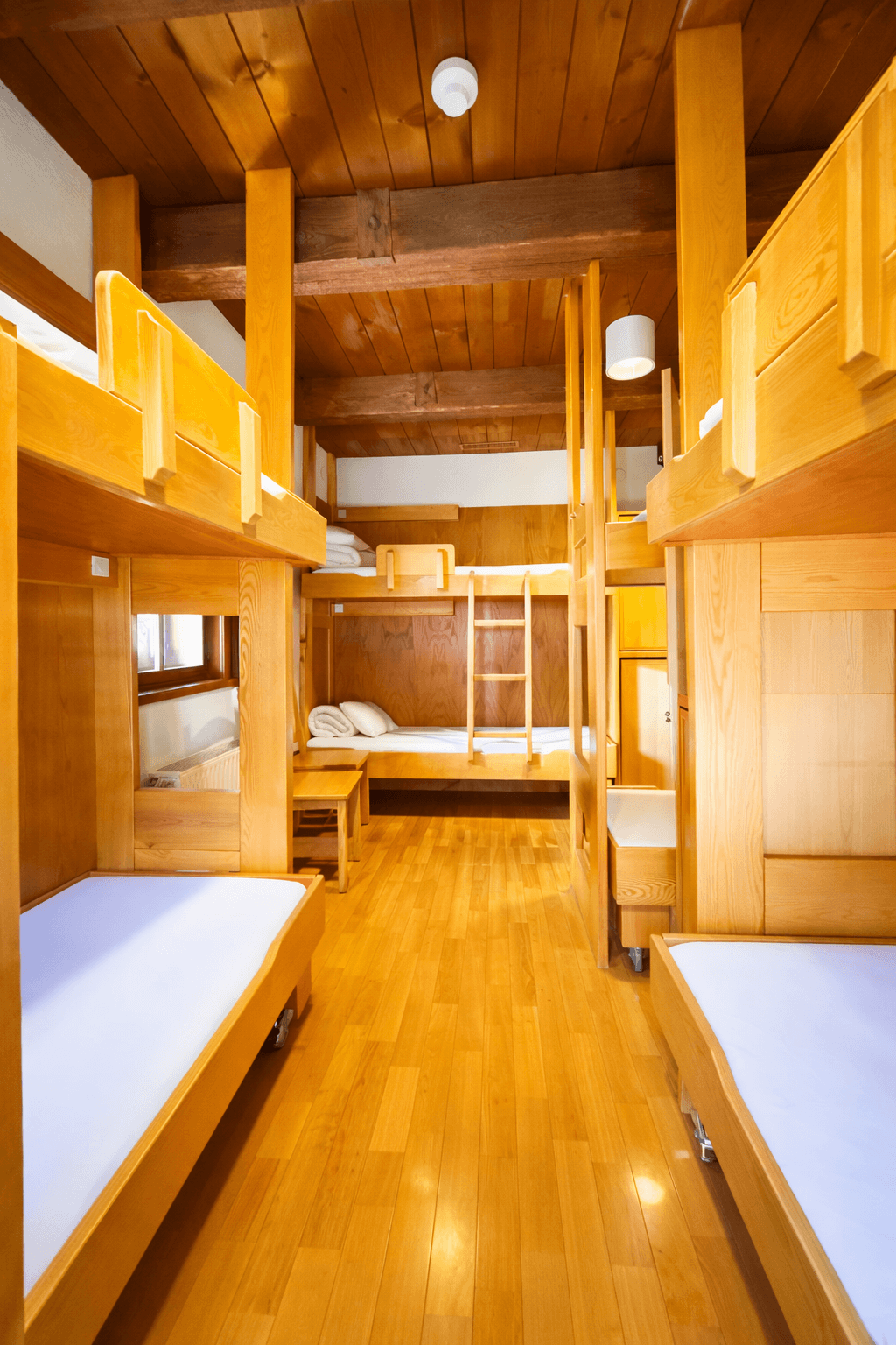 Zimmer Nummer 105 für 8 Personen mit 4 Stockbetten im ersten Stock
